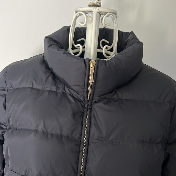 Kate Spade Peplum Puffer Jacket in Black - Picture 2 of 6